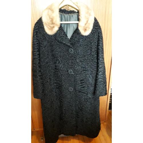 Manteau best sale imitation astrakan